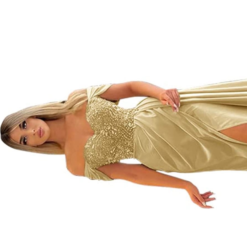 Brand new gold gown size 6.
